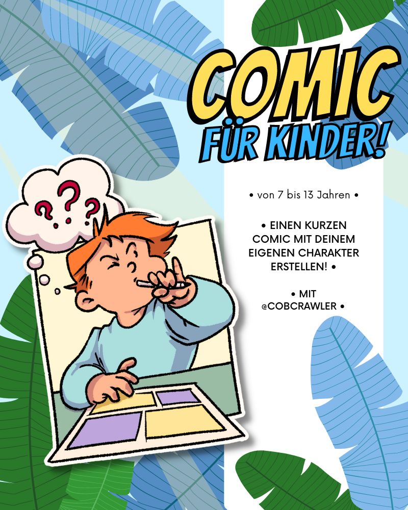Comic für Kinder Workshop in den Sommerferien