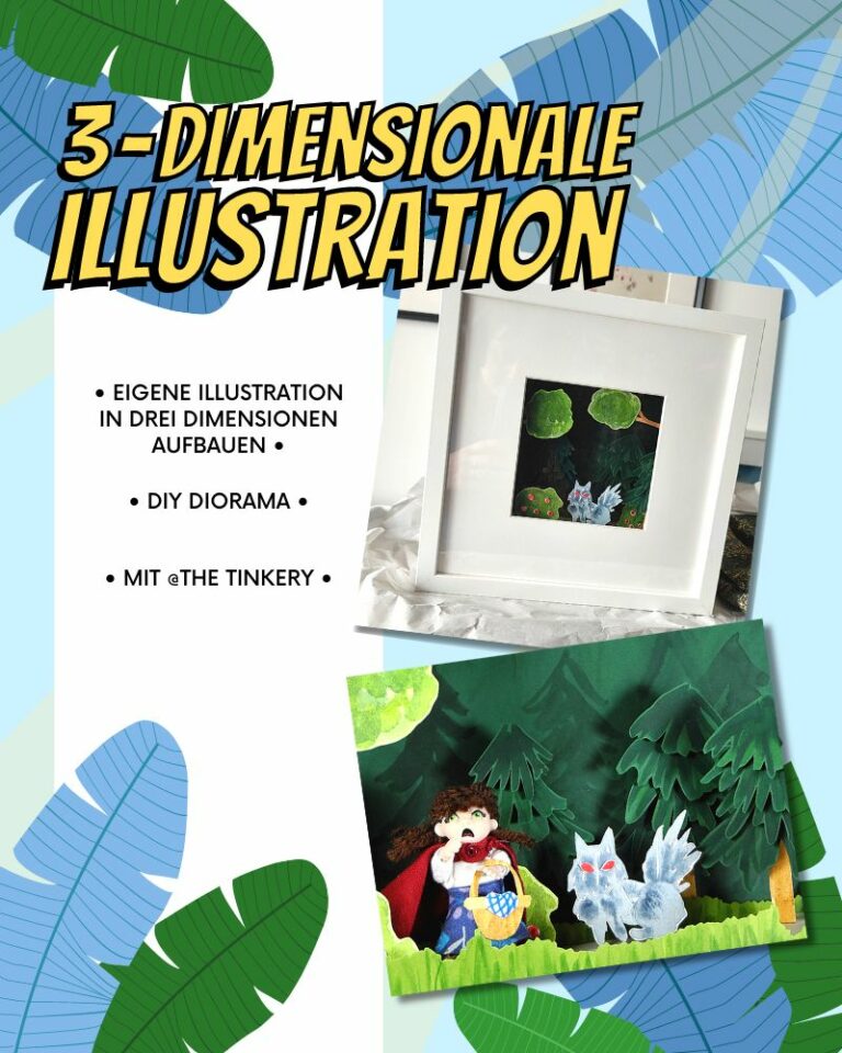 DIY Workshop Dreidimensionale Illustration in den Sommerferien
