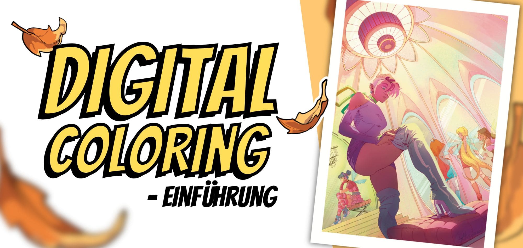 Digital Coloring - Promo des Workshops in den Herbstferien