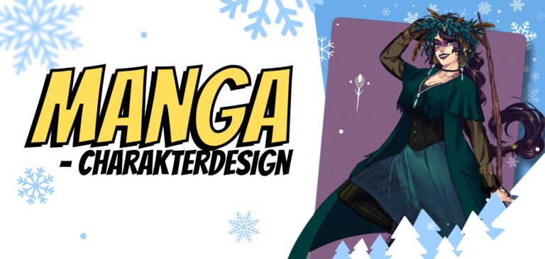 Manga -Charakterdesign - Promo des Workshops in den Winterferien