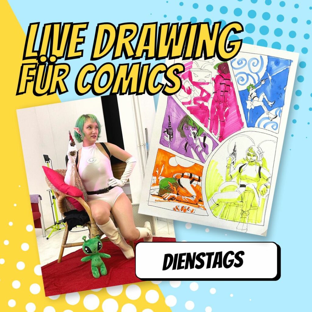 Live Drawing für Comics wöchentlicher Kurs