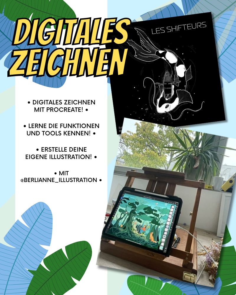 Digitales Zeichnen Workshop in den Sommerferien