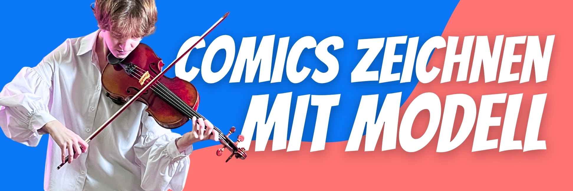 Comics Zeichnen mit Modell Banner